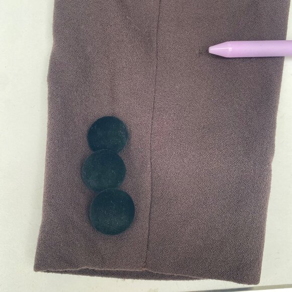 Christian Dior Vintage Blazer Jacket Wool Brown Black - Picture 14 of 15